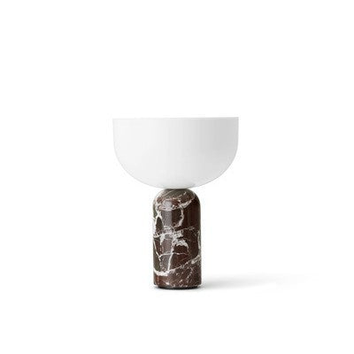 Pilzförmige Tischleuchte, Marmor, LED, Touchschalter