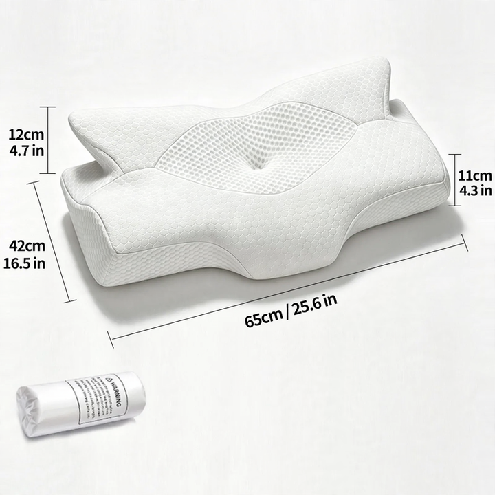 Nackenstützkissen aus Memory-Schaum, Schmetterlingsform