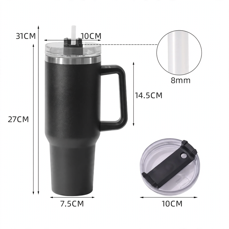 Isolierbecher mit Henkel, 30/40 oz