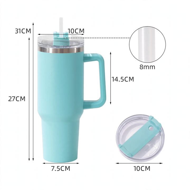 Isolierbecher mit Henkel, 30/40 oz