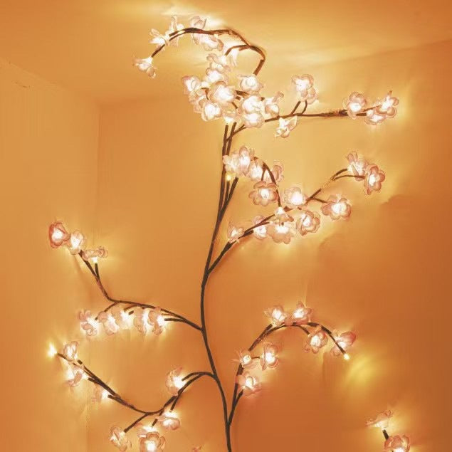 LED-Dekoleuchte mit Kirschblüten-Design