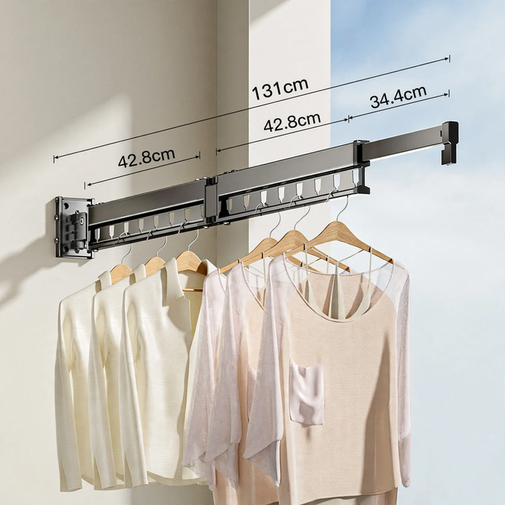 Wandwäscheständer, Aluminium, faltbar, 2–4-teilig, Modell 703-031-A