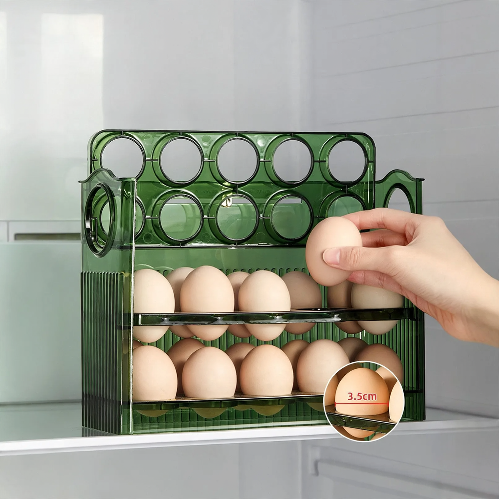 Eierbox für Kühlschrank, Kunststoff, 30er Kapazität