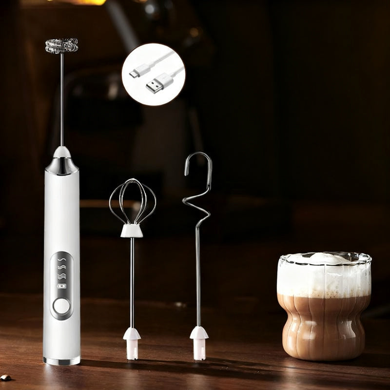 Elektrischer Milchaufschäumer, USB-C, mehrere Funktionen