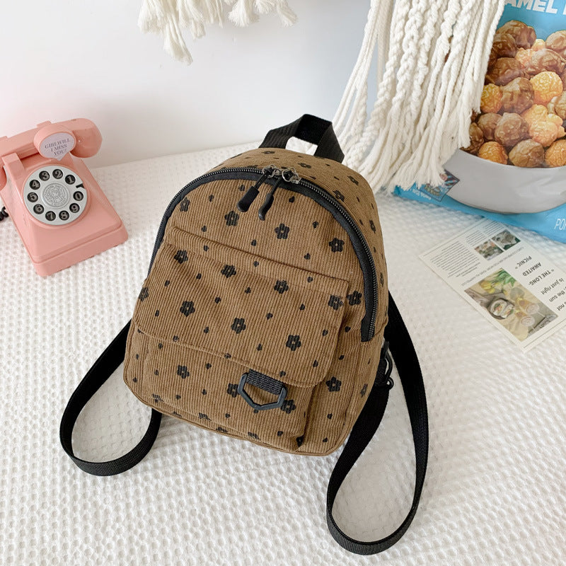 Kleiner Rucksack aus Baumwolle, abriebfest