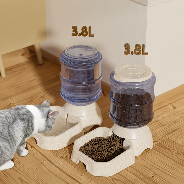 Haustier-Fütterungsset mit Trinkschale und Futternapf