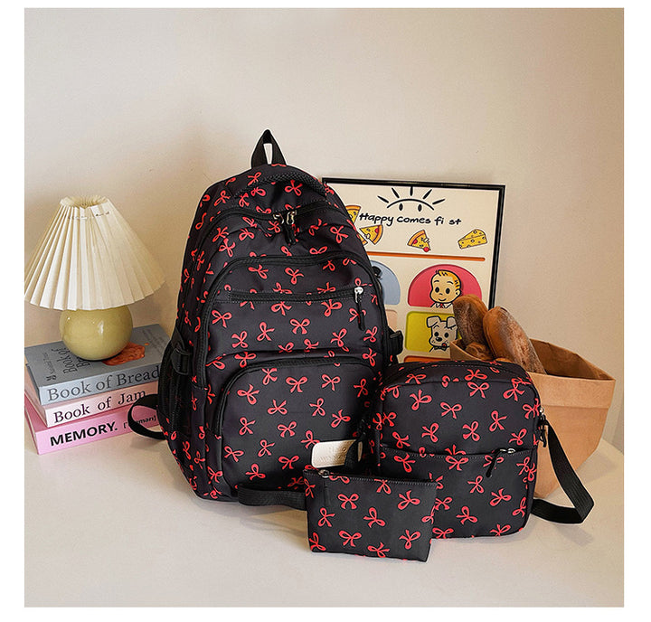 Drei-teiliges Rucksack-Set aus Nylon, groß und vielseitig