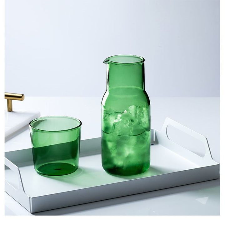 Glaskanne mit Glas, hitzebeständig