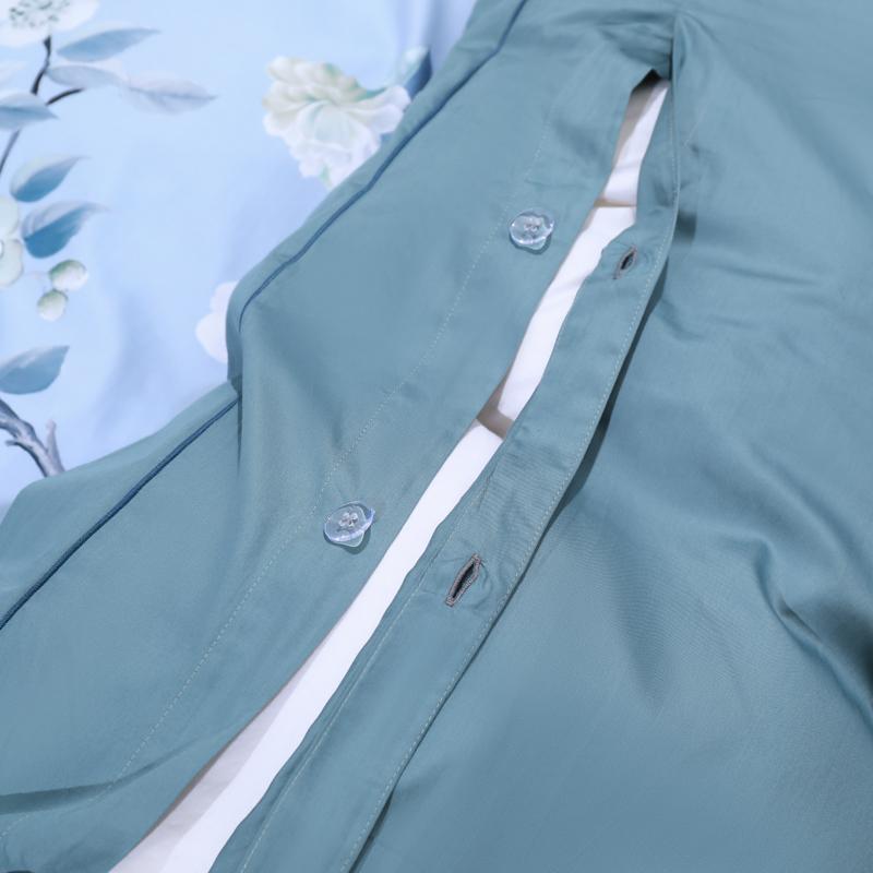 Dreamland Bettbezug Set – 500 TC ägyptische Baumwolle mit floralem Vogel Design | Karnz