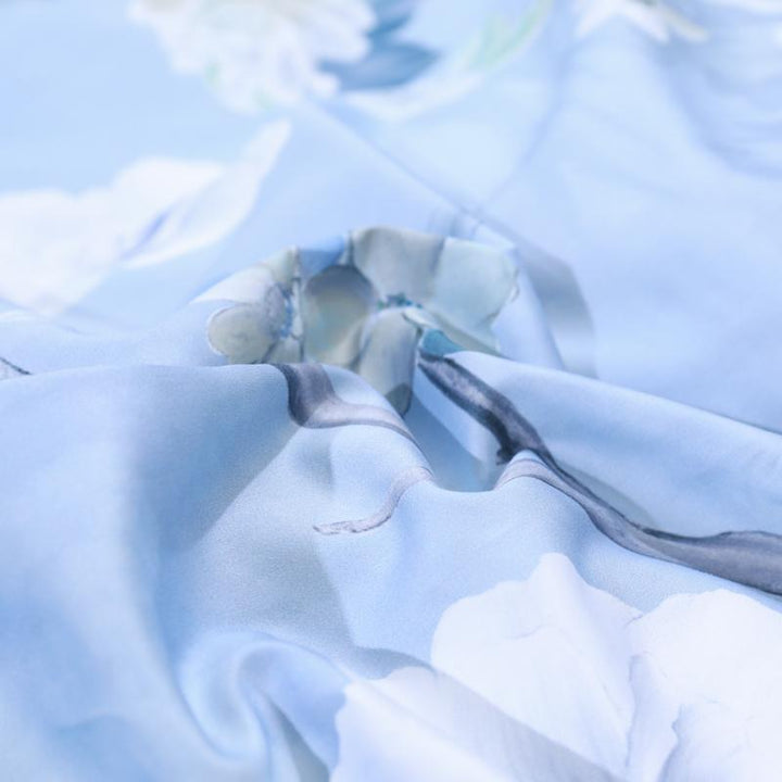 Dreamland Bettbezug Set – 500 TC ägyptische Baumwolle mit floralem Vogel Design | Karnz
