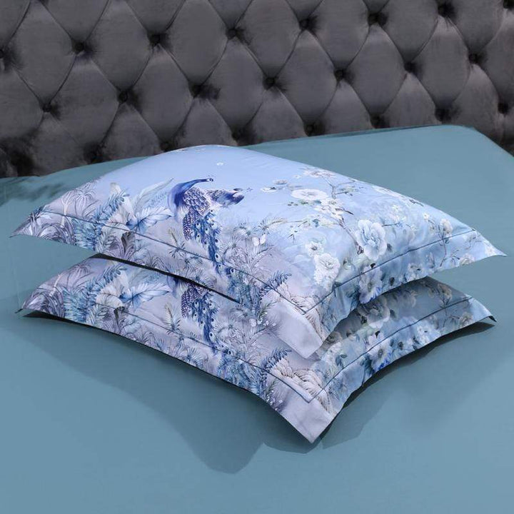 Dreamland Bettbezug Set – 500 TC ägyptische Baumwolle mit floralem Vogel Design | Karnz