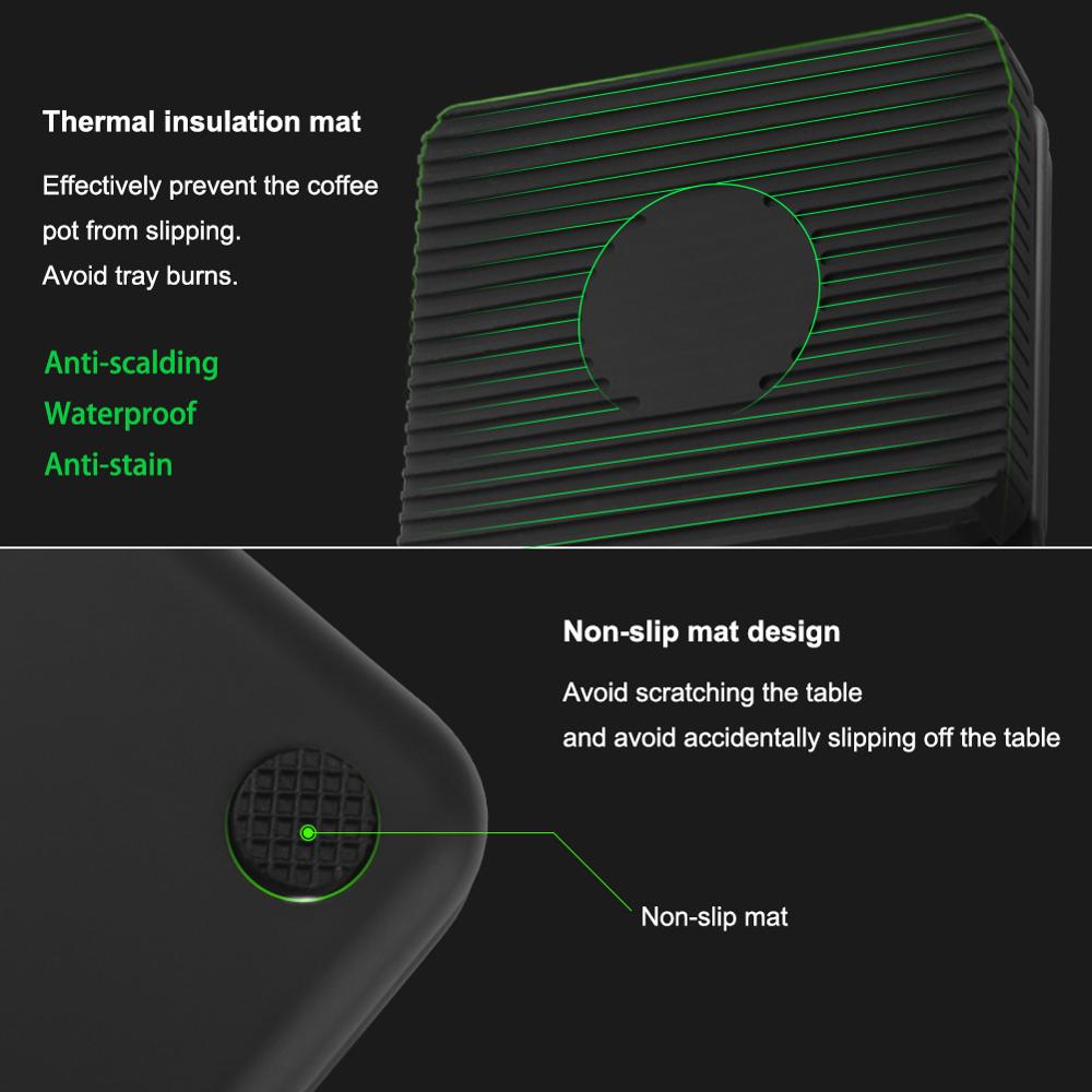Tropfkaffeemaschinenwaage mit Timer Tragbare elektronische digitale Küchenwaage | Karnz