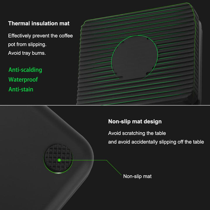 Tropfkaffeemaschinenwaage mit Timer Tragbare elektronische digitale Küchenwaage | Karnz