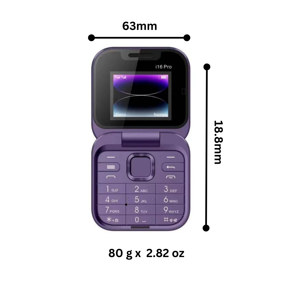 Kleines faltbares Mobiltelefon mit dualer SIM-Karte