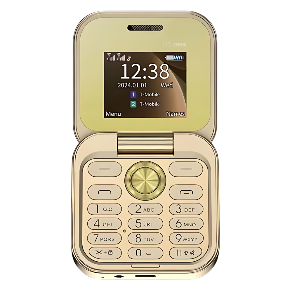 Kleines faltbares Mobiltelefon mit dualer SIM-Karte