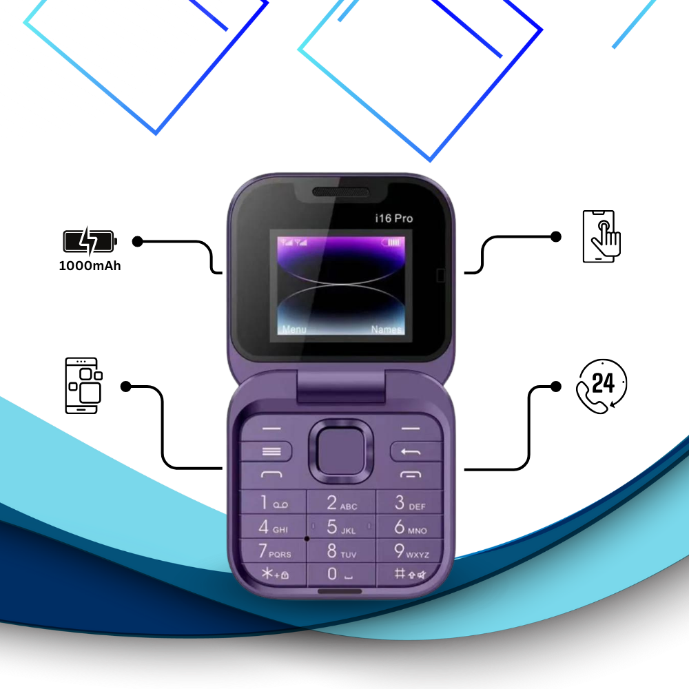 Kleines faltbares Mobiltelefon mit dualer SIM-Karte