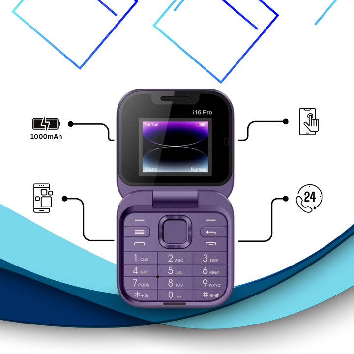 Kleines faltbares Mobiltelefon mit dualer SIM-Karte