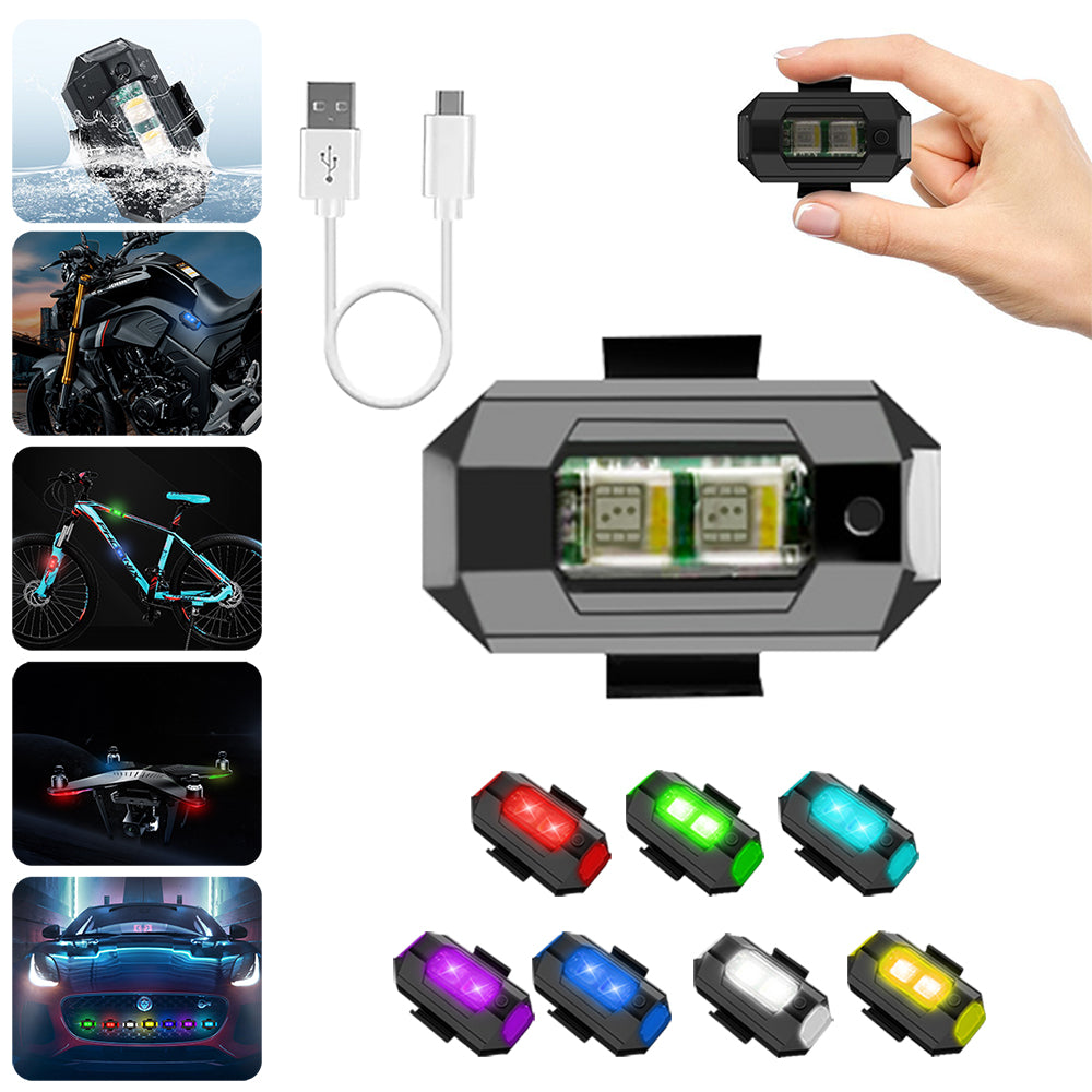 7 Farben LED Flugzeug Strobe Lichter & USB Ladegerät | Karnz