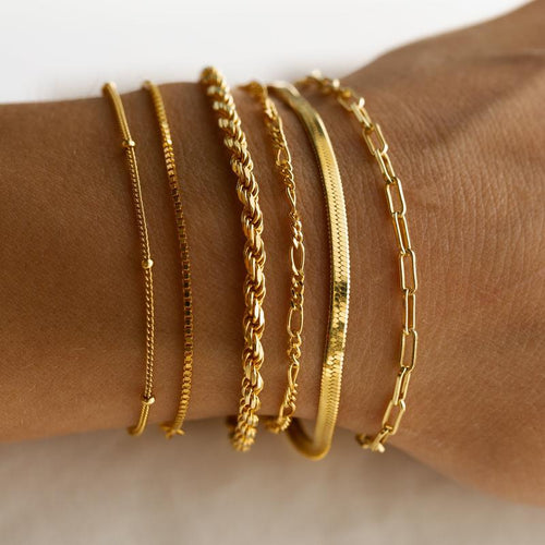 Karnz | 6er Set Klassische Armbänder Stapeln