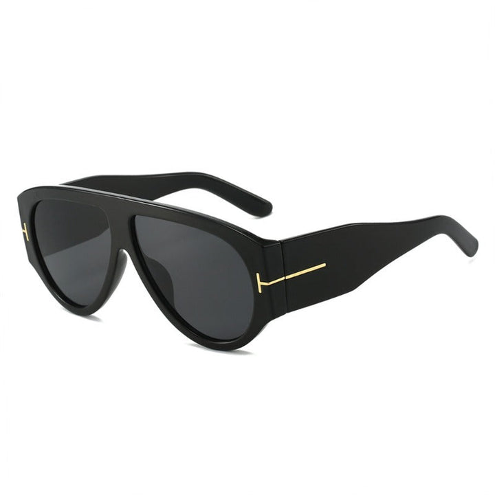Oversized UV400 Flieger-Sonnenbrille Karnz