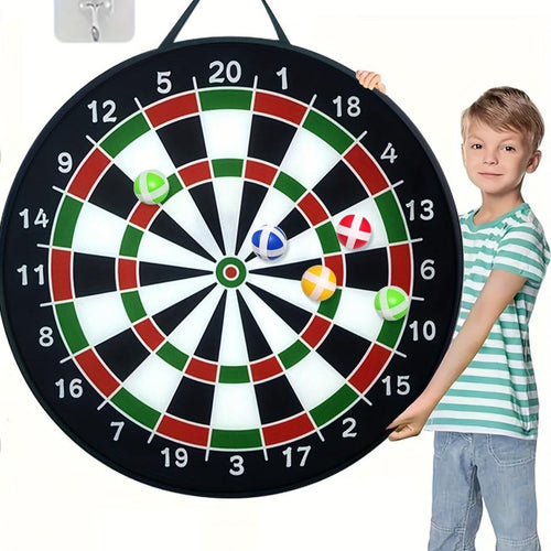 Karnz | Darts spiel | Spaß für alle - Großes Stoff-Dartboard für drinnen und draußen
