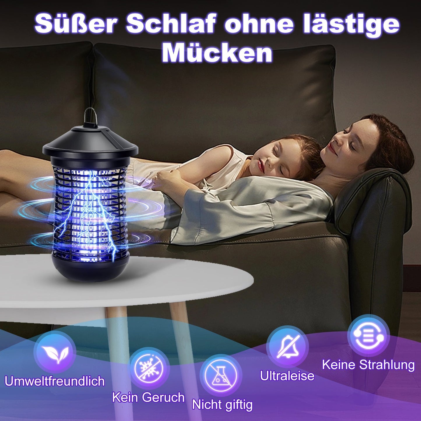Elektrisch Mückenlampe Insektenvernichter UV-Licht | Karnz
