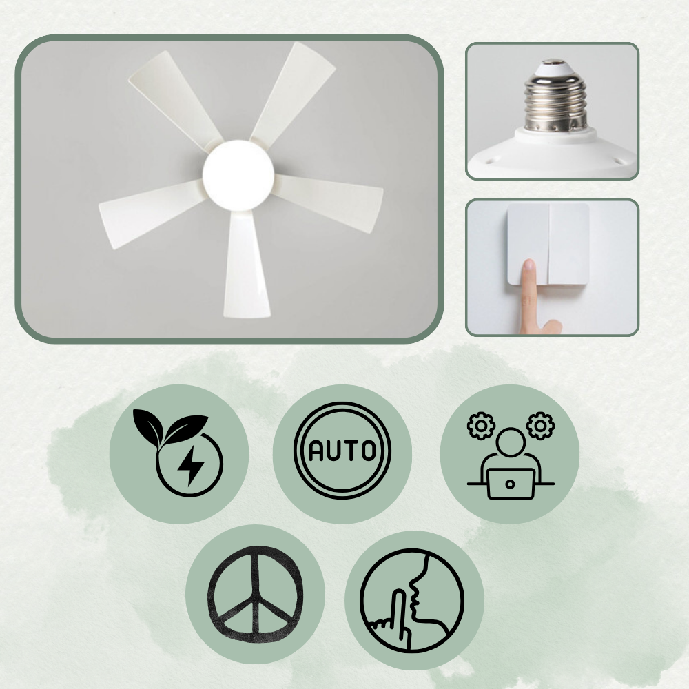 E27 Fassung Ventilator Licht | Karnz