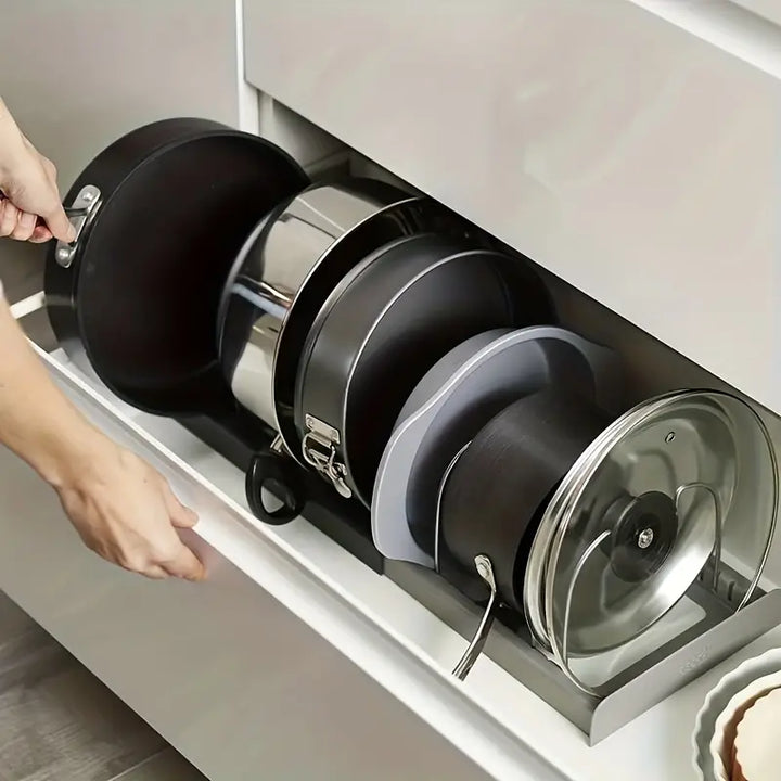 NeatStack Kochgeschirr Organizer Verstellbarer platzsparender Stauraum | Karnz