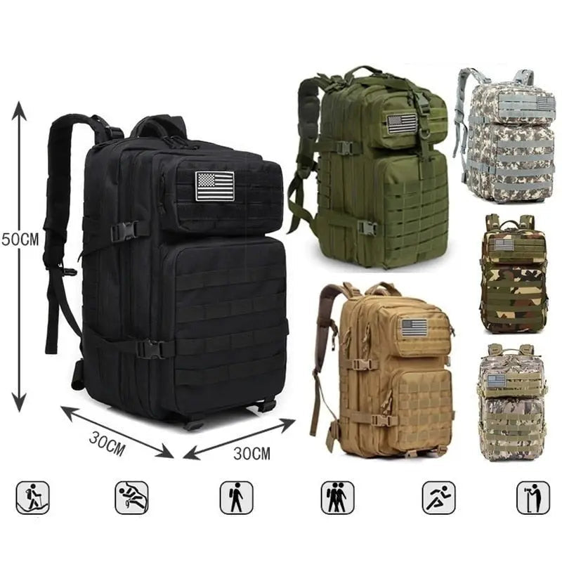 AtlasPeak 50L Rucksack — Endlich mühelos organisiert unterwegs sein und jede Route sorgenfrei genießen | Karnz