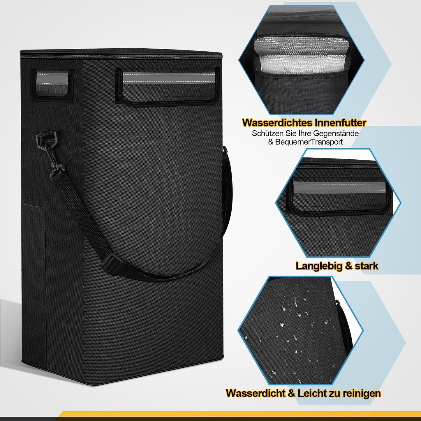Einkaufstrolley Einkaufsroller Klappbar 40L | Karnz