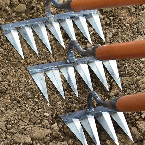 TuinGrijp Carbonstahl Unkrautharke für Gartenpflege | Karnz
