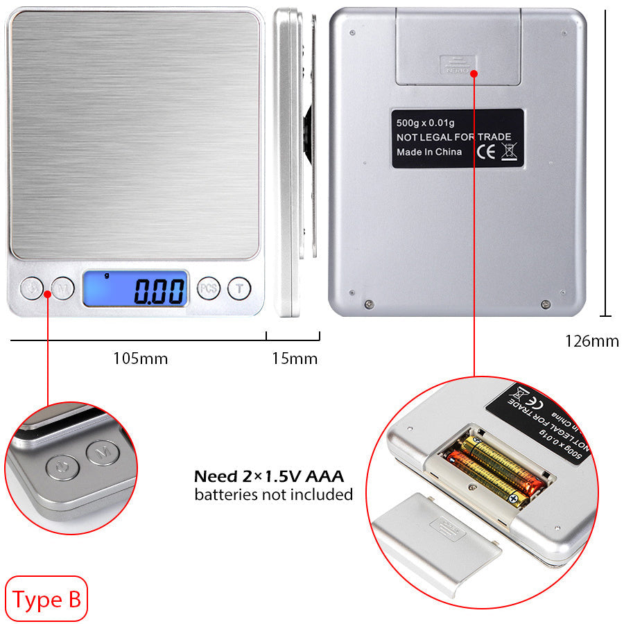 Digitale Küchenwaage: 5KG/11lb Kapazität. | Karnz