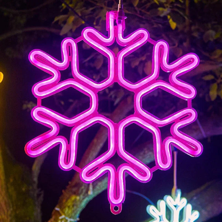Wasserdichte LED Schneeflockenlichter für festliche Winterdekoration