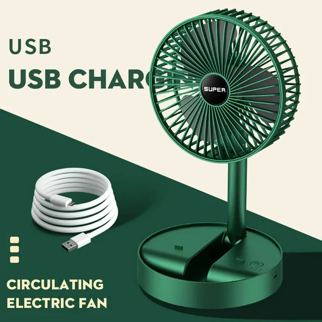 Kompakter 15 cm USB tragbarer Ventilator mit 3-Geschwindigkeitssteuerung | Karnz