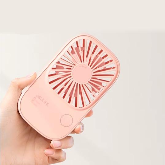 Mini Handheld USB wiederaufladbarer Ventilator mit 3 Geschwindigkeiten, tragbarer Wimpernventilator & Tischständer | Karnz