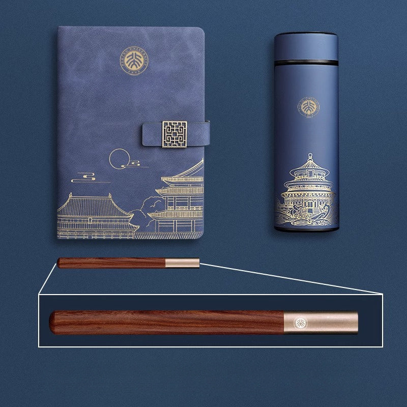 Imperia Luxe Geschenkeset – Notizbuch, Thermosflasche und Stift in Geschenkbox | Karnz