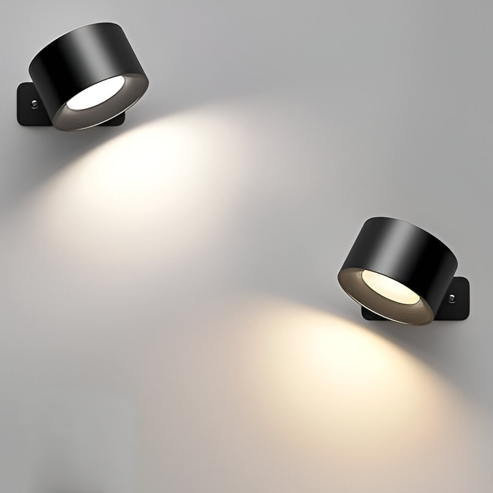 Karnz | Spotlight Kabellose Wandlampe - 360° Rotation, Dimmbar, Wiederaufladbare Wandlicht