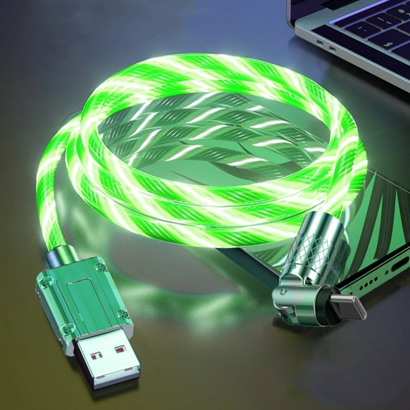 Magnetisches Ladekabel | 540° drehbarer Stecker | Schnellladung mit LED-Beleuchtung