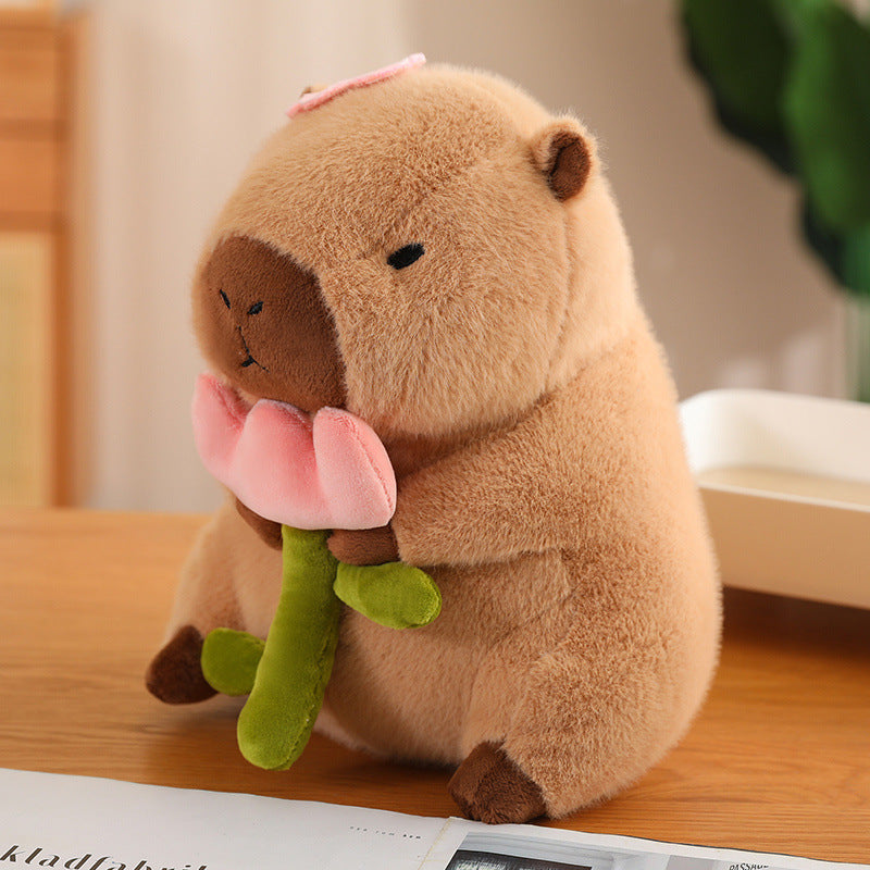 Karnz | CuddleCapy Kuschelpuppe Plüsch | Capybara & Hase Design | Weiches Kuscheltier in Verschiedenen Stilen & Größen