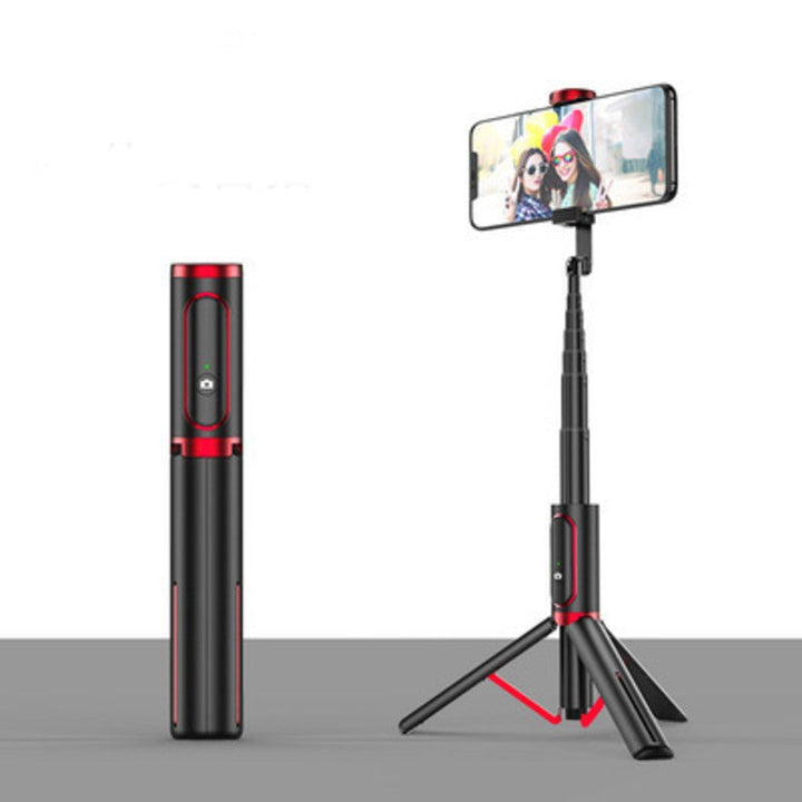 Karnz | Kompakter ausziehbarer Bluetooth-Selfie-Stick, mit stabilem Stativ und 360° drehbarem Design
