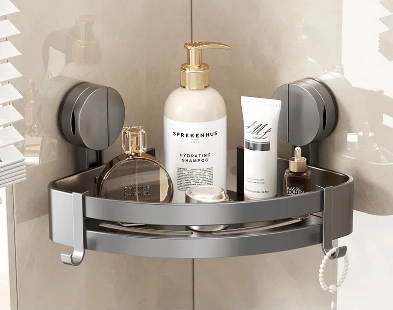 AquaGrip – Luxus Saugnapf Badregal ohne Bohren Karnz