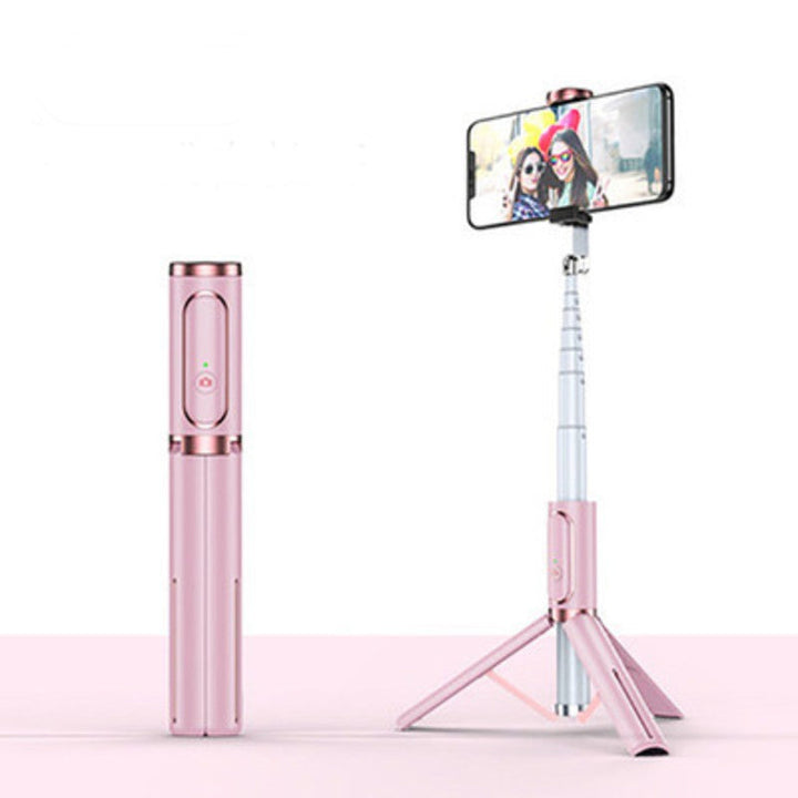 Karnz | Kompakter ausziehbarer Bluetooth-Selfie-Stick, mit stabilem Stativ und 360° drehbarem Design