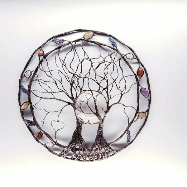 Circle Of Life-Metallbaum Wandkunst | Karnz