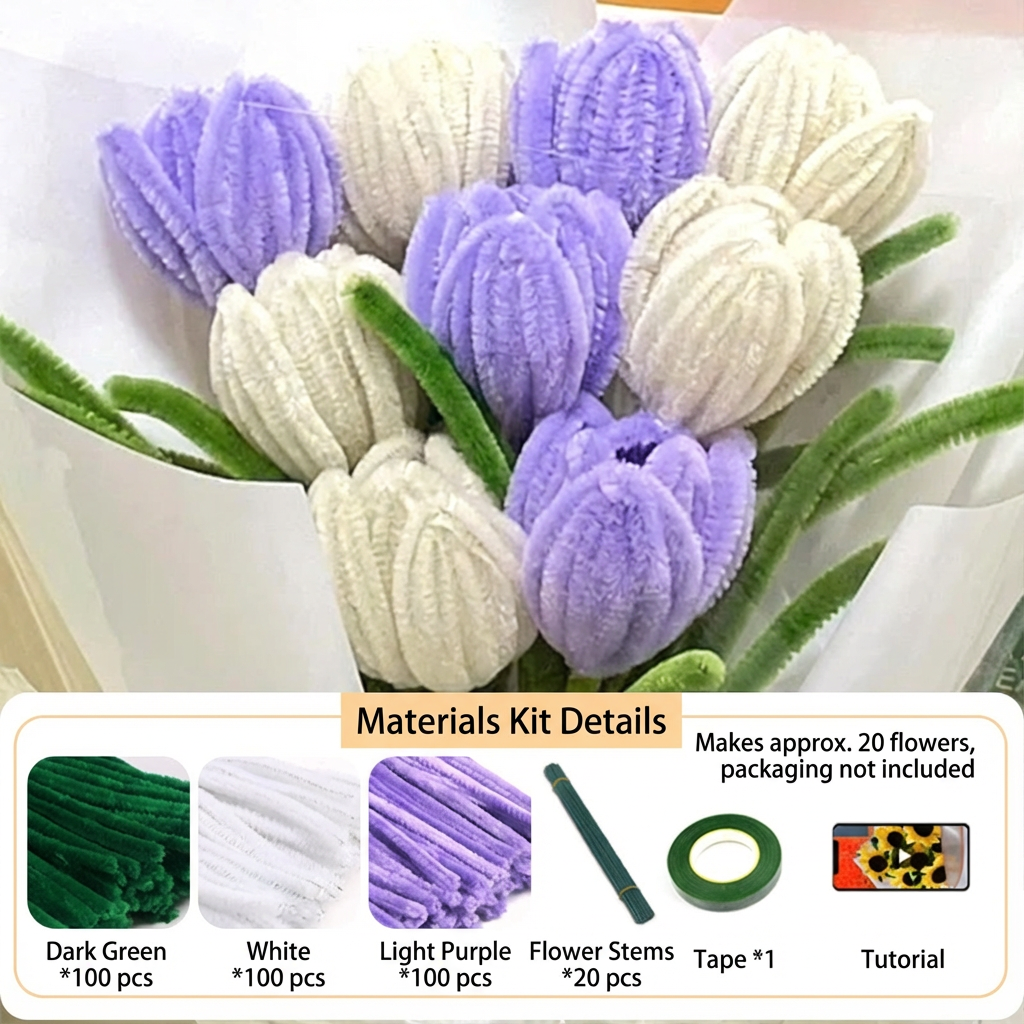 Karnz | DIY Chenille Blumenkit