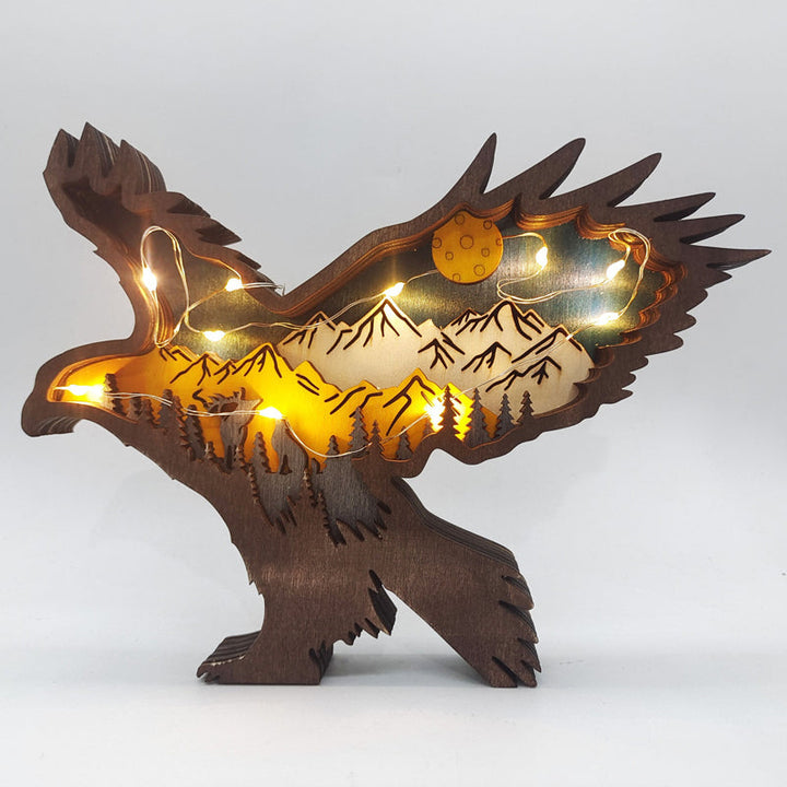 3D Kreatives Holz Tier Schnitzerei Handwerksgeschenk | Karnz