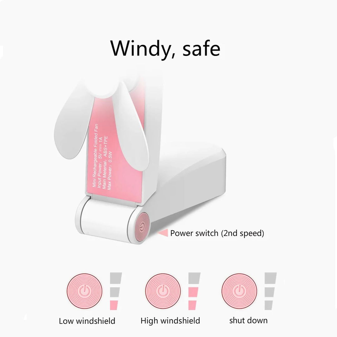 Kompakter wiederaufladbarer Handventilator | Karnz