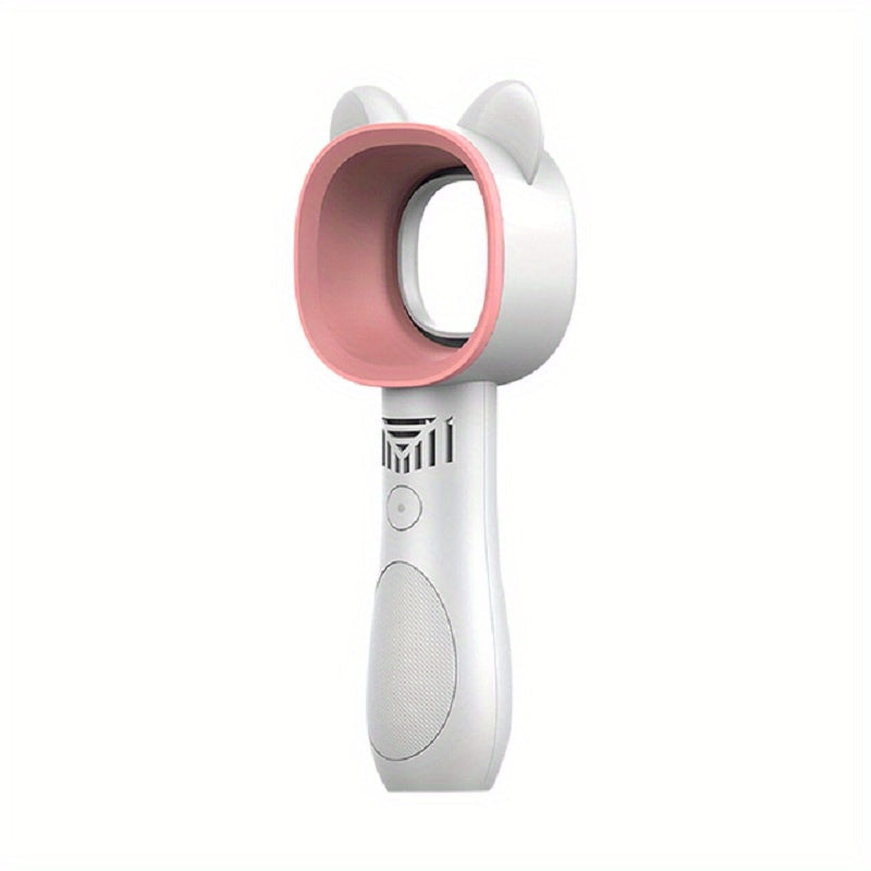 1 Stück USB wiederaufladbarer bladeless Handheld Ventilator - Tragbarer mini Tischventilator mit 3 Geschwindigkeiten für Reisen, Camping, Büro und Raumnutzung | Karnz