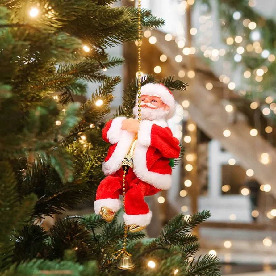 Kletternder Weihnachtsmann