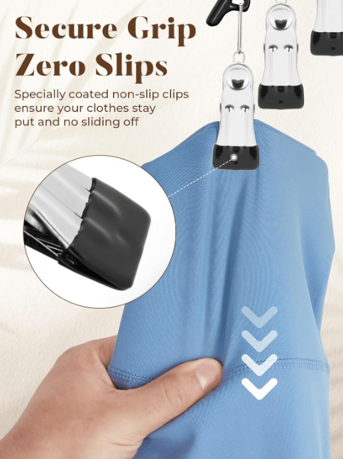 Leggings-Organizer Kleiderbügel mit Gummi-Clips | Karnz