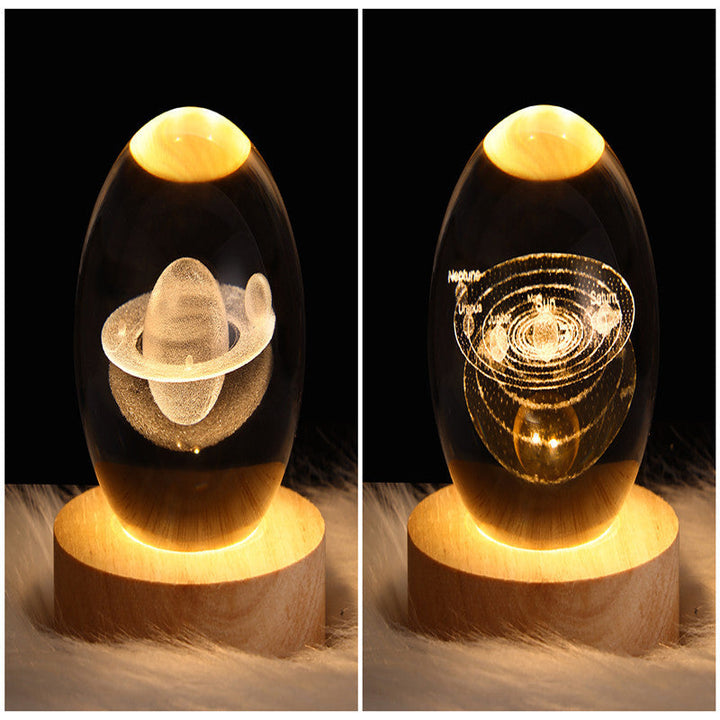 3D Galaxy Kristallkugel LED Nachtlicht | Karnz